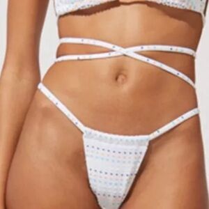 Solid & Striped The Raine Bikini Bottom in Baby Dot
